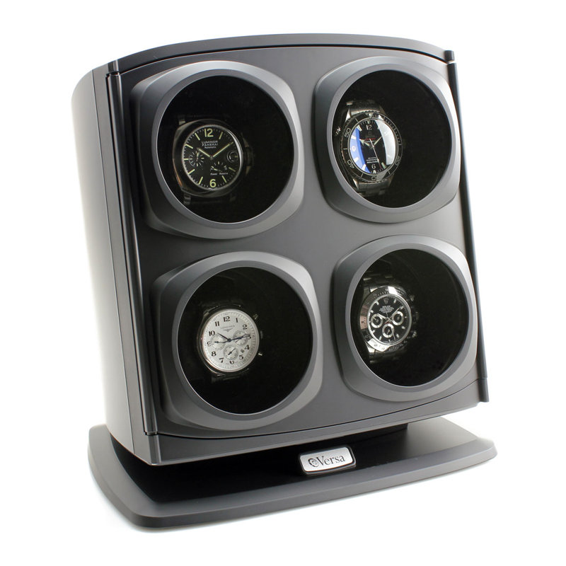 JP Commerce Versa Automatic Quad Winder Watch Box & Reviews